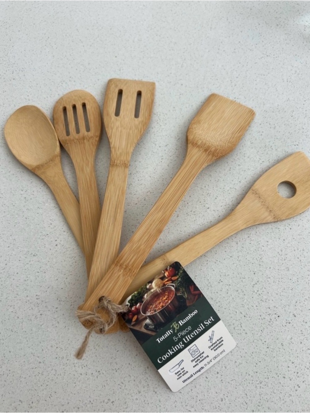 New Totally Bamboo 5-Piece Kitchen Utensil Set